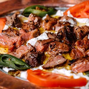 Dishes with Yoghurt And Sauce